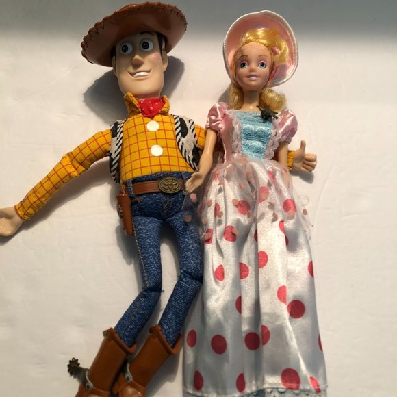 Toy Story 2 Woody and Bo Peep 1999 Kiss on the Cheek - Picture 2 of 11